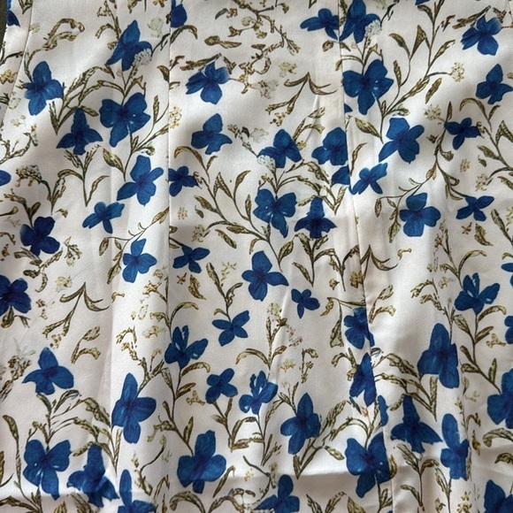 Commense Floral Print Knotted Irregular Hem Long Dress - Picture 10 of 14